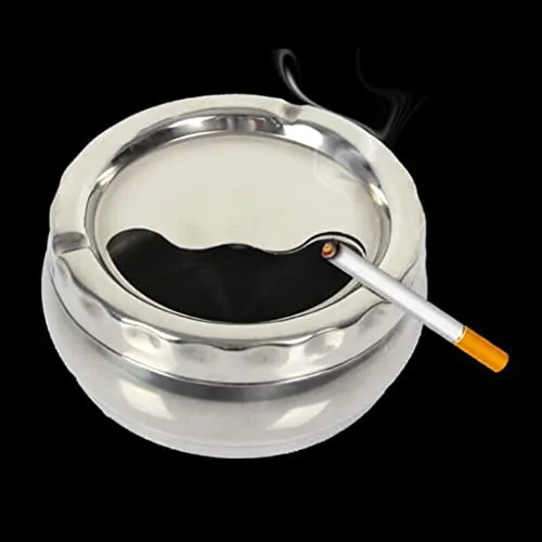 Bracelets Dropshipped via Social Commerce Network VMS INDIA Stainless Steel Ashtray Holder with Rotatable Lid 12cm Diameter Bracelets Dropshipped via Social Commerce Network VMS INDIA Stainless Steel Ashtray Holder with Rotatable Lid 12cm Diameter