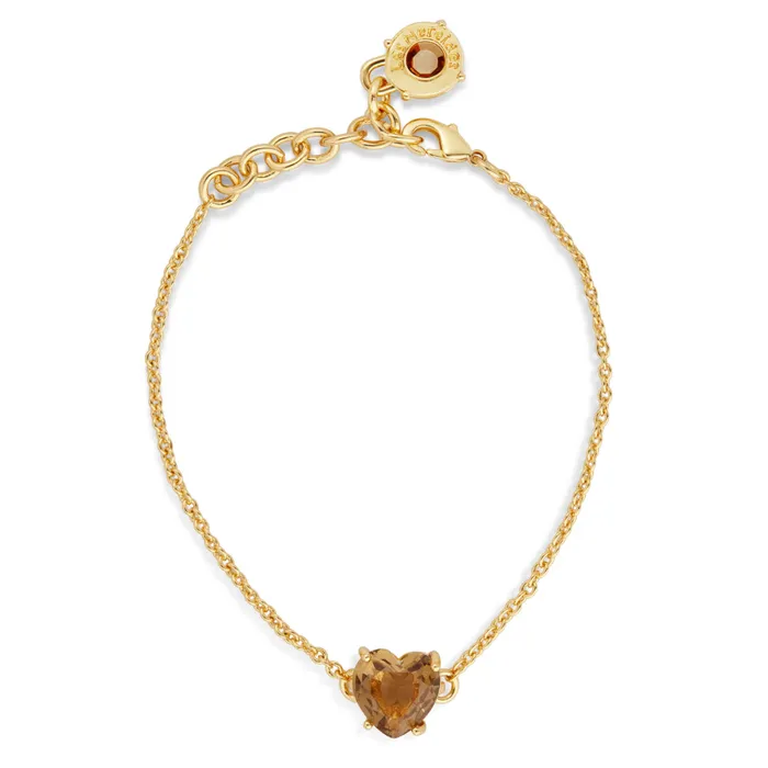 Bracelets Les Nereides Golden Brown Diamantine Fine Heart Bracelet Les Nereides Bracelets Les Nereides Golden Brown Diamantine Fine Heart Bracelet Les Nereides