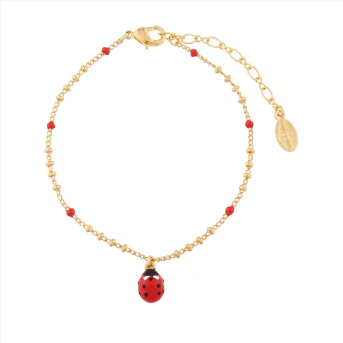 Bracelets Les Nereides Les Nereides Ladybug Charm Bracelet