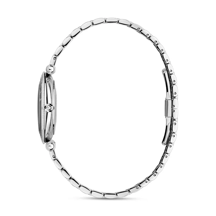 Bracelets Saint Honore Saint Honore Gala Womens Black MOP Stainless Steel Silver Watch