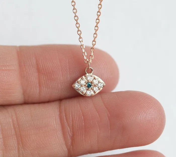Capucinne Necklaces Alcott Diamond Eye Necklace