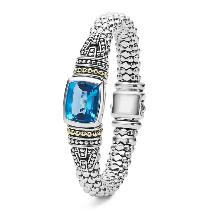 Caviar Color Swiss Blue Topaz Caviar Bracelet 9mm Lagos Bracelets Caviar Color Swiss Blue Topaz Caviar Bracelet 9mm Lagos Bracelets