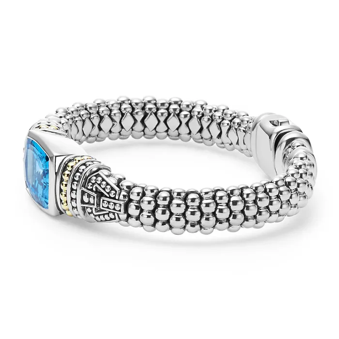Caviar Color Swiss Blue Topaz Caviar Bracelet 9mm Lagos Bracelets Caviar Color Swiss Blue Topaz Caviar Bracelet 9mm Lagos Bracelets