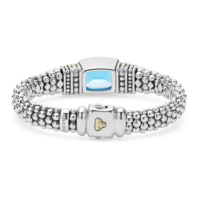Caviar Color Swiss Blue Topaz Caviar Bracelet 9mm Lagos Bracelets Caviar Color Swiss Blue Topaz Caviar Bracelet 9mm Lagos Bracelets