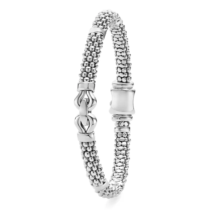 Derby Silver Caviar Buckle Bracelet 6mm Lagos Bracelets Derby Silver Caviar Buckle Bracelet 6mm Lagos Bracelets