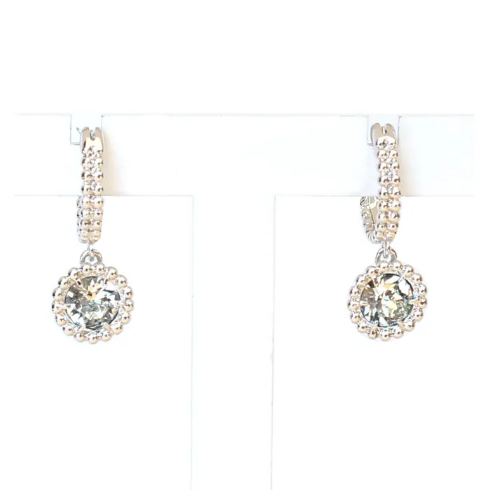 Earrings Swarovski Swarovski Oxygen Mini Hoop Earrings White