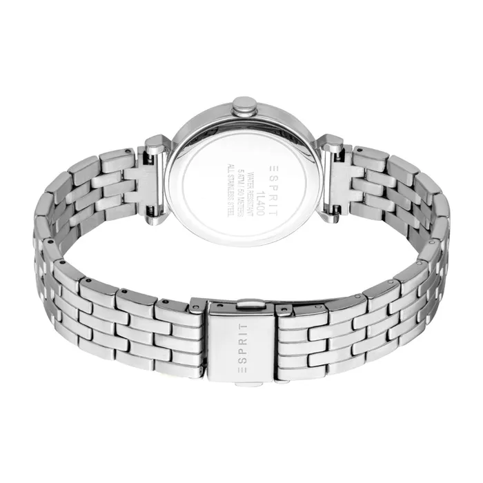 Esprit ESPRIT Women Watch Silver Color Case Dark Blue Dial Stainless Steel Metal Bracelet 3 Hands 5 ATM Bracelets Esprit ESPRIT Women Watch Silver Color Case Dark Blue Dial Stainless Steel Metal Bracelet 3 Hands 5 ATM Bracelets