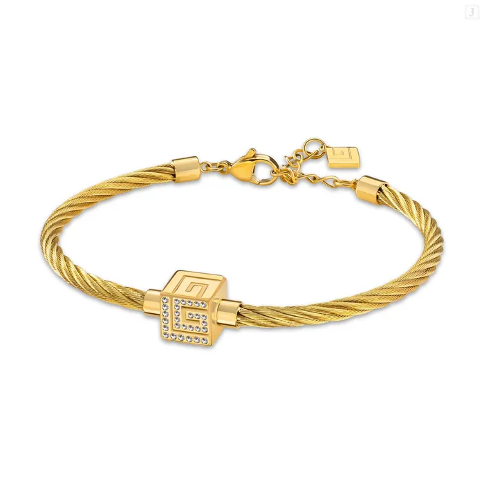 Guy Laroche Aline Ladies Gold Plated Bracelet With Crystals Guy Laroche Bracelets Guy Laroche Aline Ladies Gold Plated Bracelet With Crystals Guy Laroche Bracelets