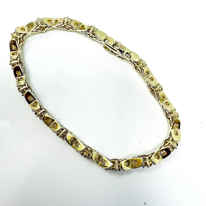 Jewelry Bracelets 14K Gold Bracelet with Diamonds