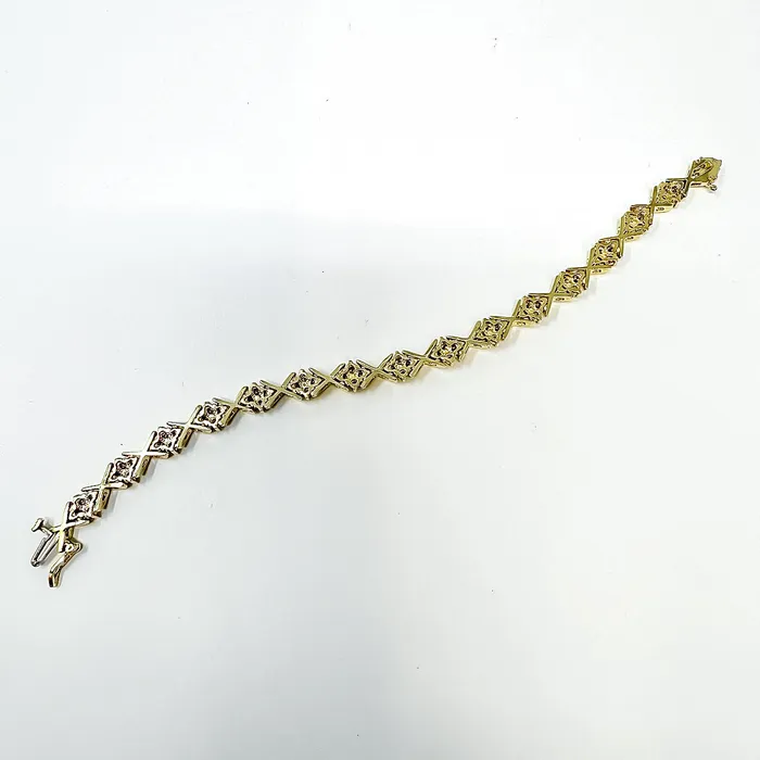 Jewelry Bracelets 14K Gold Bracelet with Diamonds