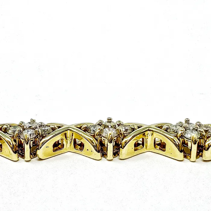 Jewelry Bracelets 14K Gold Bracelet with Diamonds
