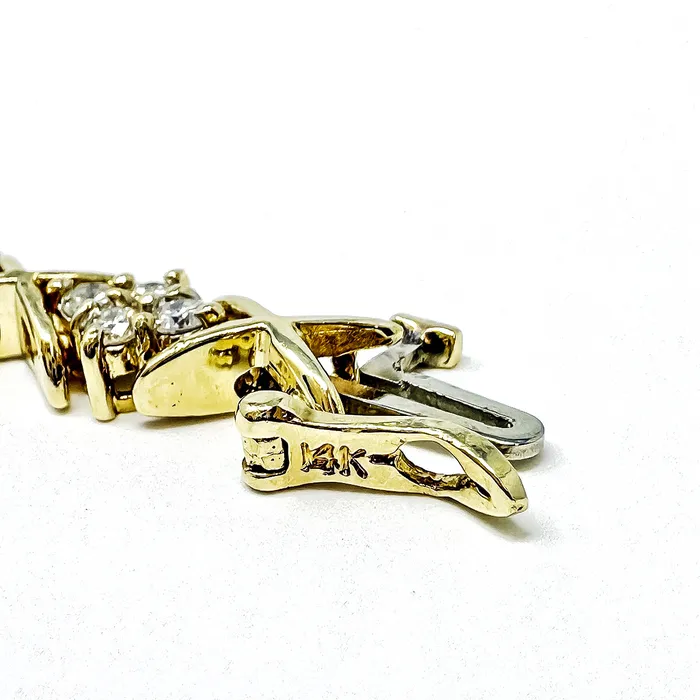 Jewelry Bracelets 14K Gold Bracelet with Diamonds