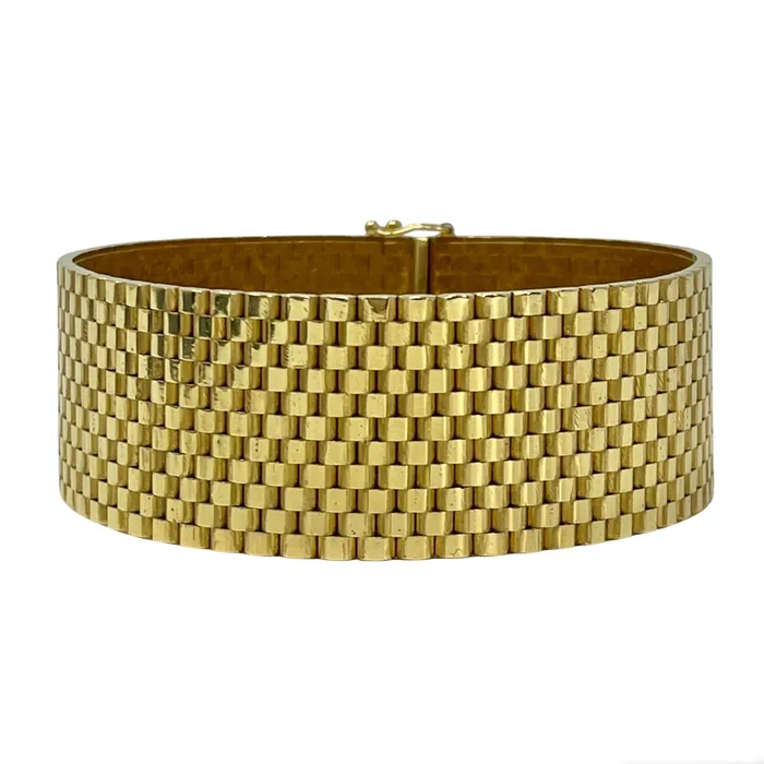 Jewelry Bracelets 18K Gold Wide Bracelet