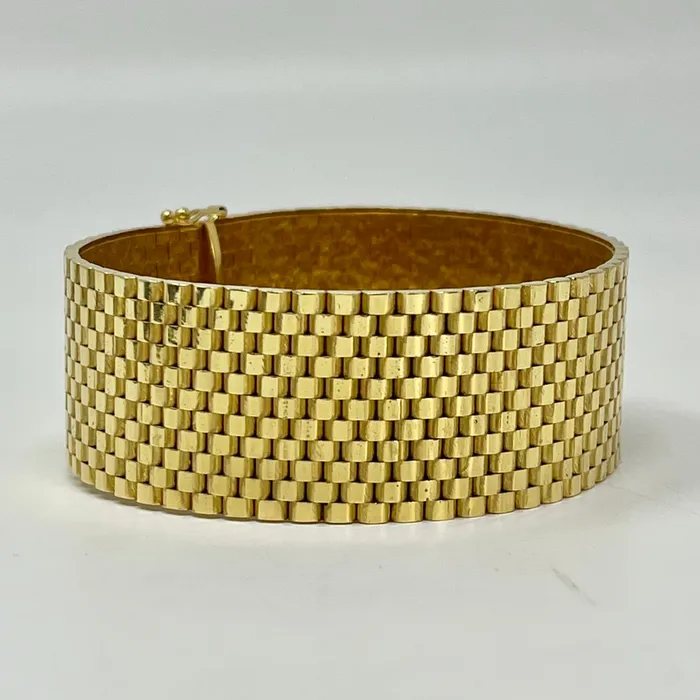 Jewelry Bracelets 18K Gold Wide Bracelet