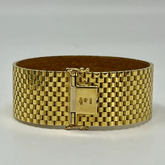 Jewelry Bracelets 18K Gold Wide Bracelet