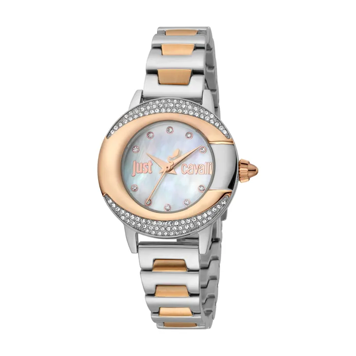 Just Cavalli Bracelets Just Cavalli Women Watch Two Tone Rose Gold Black Color Case White Mop Dial Two Tone Silver Rose Gold Color Stainless Steel Metal Bracelet Just Cavalli Bracelets Just Cavalli Women Watch Two Tone Rose Gold Black Color Case White Mop Dial Two Tone Silver Rose Gold Color Stainless Steel Metal Bracelet