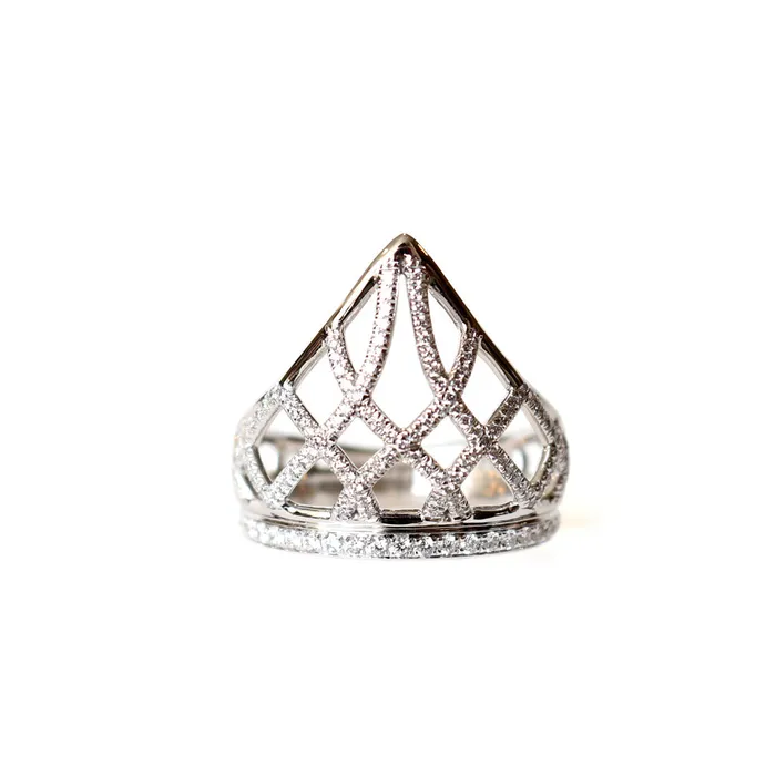 Korloff Rings Korloff White Gold Ring With Diamonds Size 65