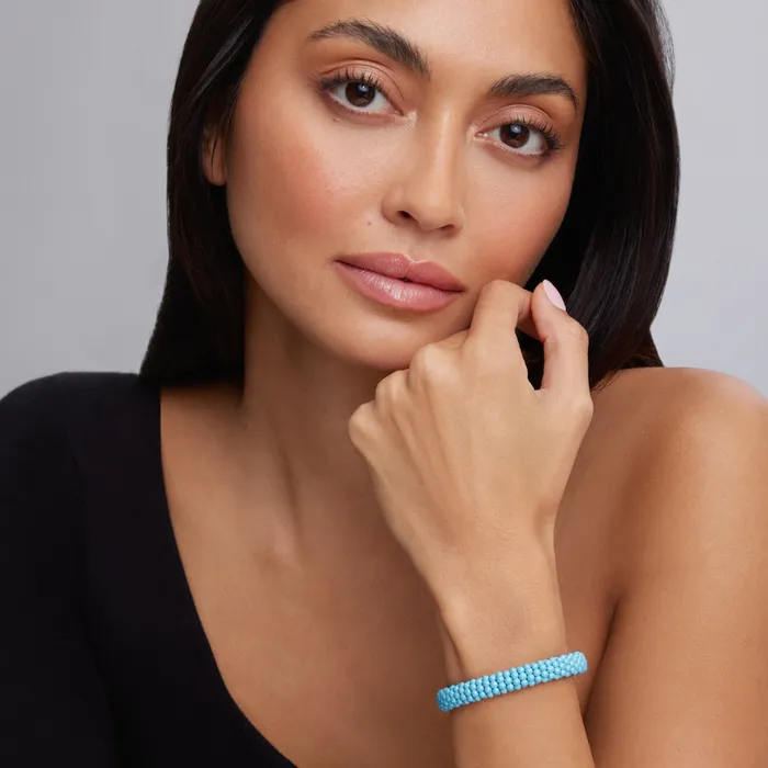 Lagos Bracelets Blue Caviar Blue Ceramic Beaded Bracelet 9mm Lagos Bracelets Blue Caviar Blue Ceramic Beaded Bracelet 9mm