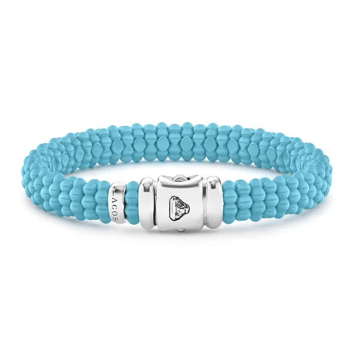 Lagos Bracelets Blue Caviar Blue Ceramic Beaded Bracelet 9mm Lagos Bracelets Blue Caviar Blue Ceramic Beaded Bracelet 9mm
