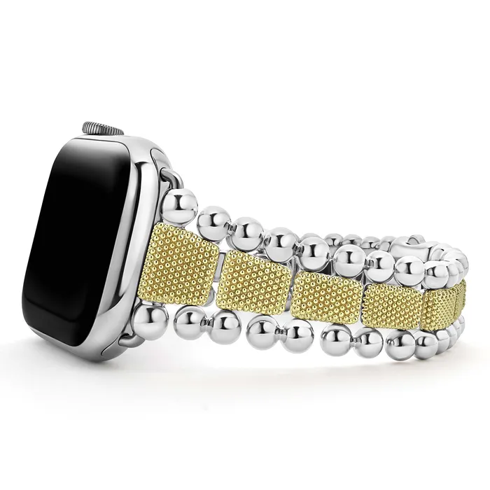 LAGOS Bracelets Smart Caviar 18K Gold and Sterling Silver Caviar Beaded Watch Bracelet4249mm LAGOS Bracelets Smart Caviar 18K Gold and Sterling Silver Caviar Beaded Watch Bracelet4249mm