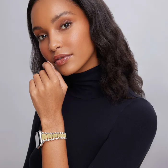 LAGOS Bracelets Smart Caviar 18K Gold and Sterling Silver Caviar Beaded Watch Bracelet4249mm LAGOS Bracelets Smart Caviar 18K Gold and Sterling Silver Caviar Beaded Watch Bracelet4249mm