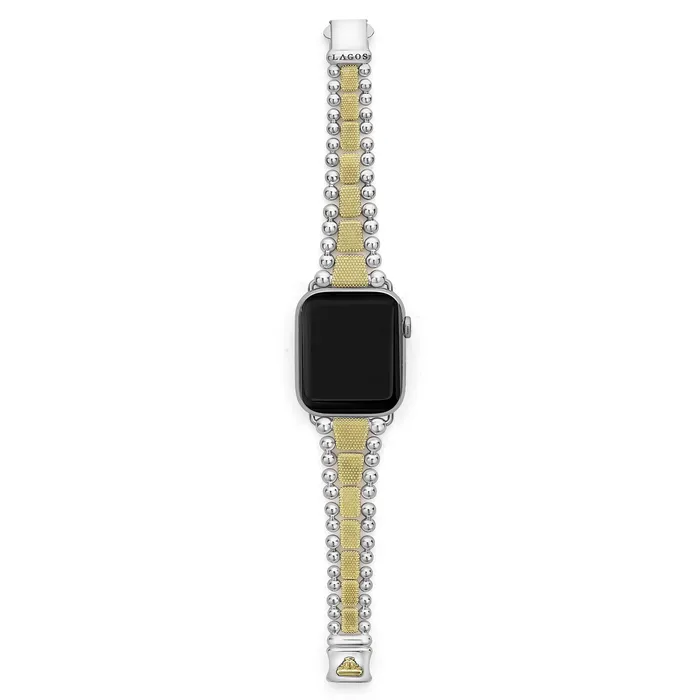 LAGOS Bracelets Smart Caviar 18K Gold and Sterling Silver Caviar Beaded Watch Bracelet4249mm LAGOS Bracelets Smart Caviar 18K Gold and Sterling Silver Caviar Beaded Watch Bracelet4249mm
