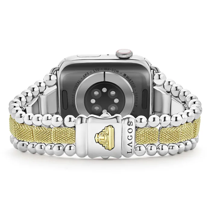 LAGOS Bracelets Smart Caviar 18K Gold and Sterling Silver Caviar Beaded Watch Bracelet4249mm LAGOS Bracelets Smart Caviar 18K Gold and Sterling Silver Caviar Beaded Watch Bracelet4249mm