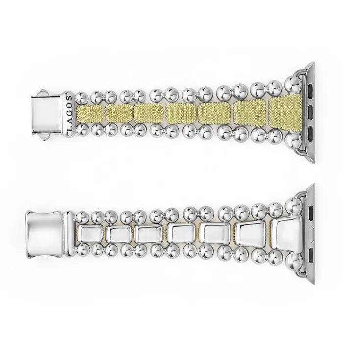 LAGOS Bracelets Smart Caviar 18K Gold and Sterling Silver Caviar Beaded Watch Bracelet4249mm LAGOS Bracelets Smart Caviar 18K Gold and Sterling Silver Caviar Beaded Watch Bracelet4249mm