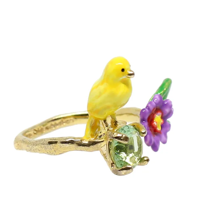 Les Nereides Adjustable Charmants Canarie Ring Les Nereides Rings Les Nereides Adjustable Charmants Canarie Ring Les Nereides Rings