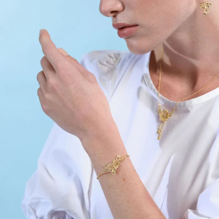Les Nereides Bracelets Les Nereides Gold Thread Fine Bracelet Les Nereides Bracelets Les Nereides Gold Thread Fine Bracelet