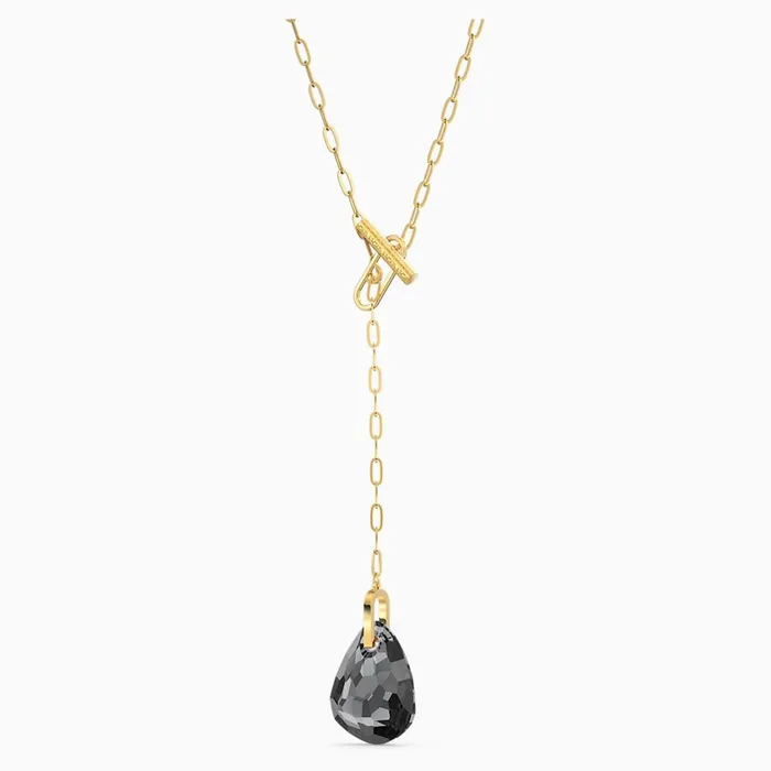 Necklaces Swarovski Swarovski T Bar Y Necklace Gray GoldTone One Size