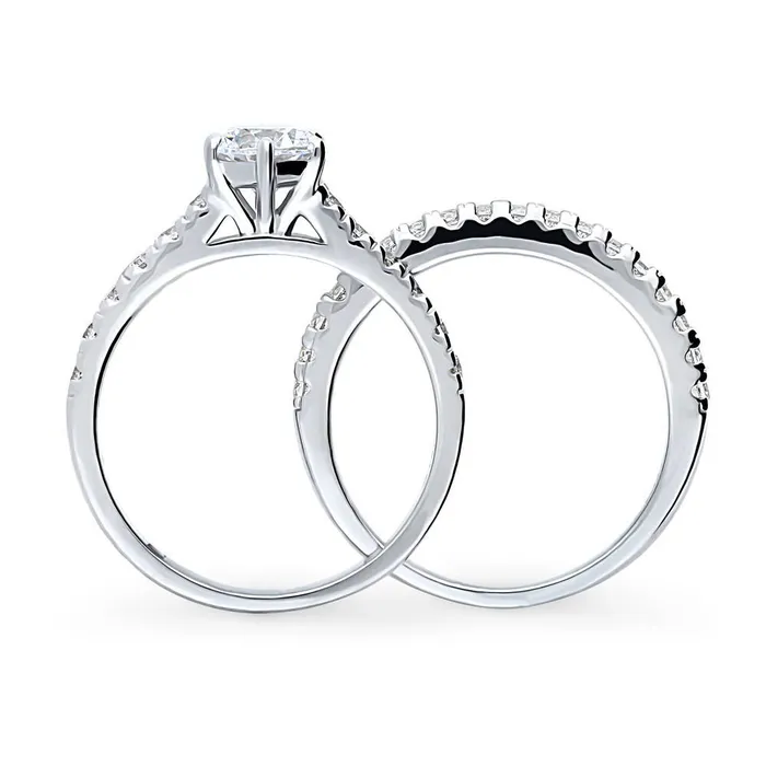 Rings BERRICLE Solitaire 08ct CZ Ring Set in Sterling Silver