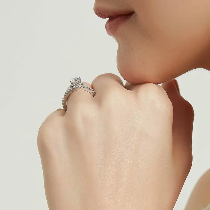 Rings BERRICLE Solitaire 08ct CZ Ring Set in Sterling Silver