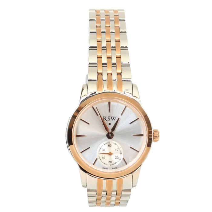 RSW Bracelets Rsw Ladies Stainless Steel Quartz Watch With TwoTone Bracelet White Dial RSW Bracelets Rsw Ladies Stainless Steel Quartz Watch With TwoTone Bracelet White Dial
