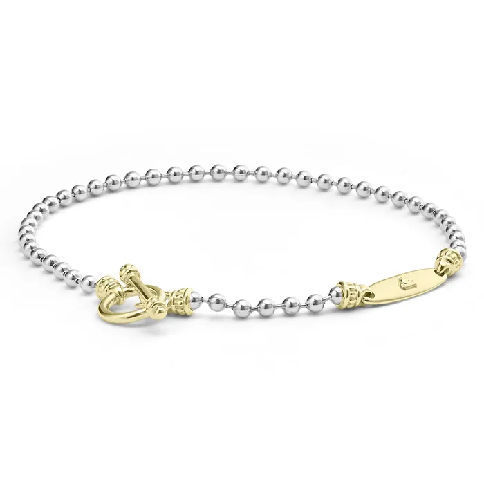 Signature Caviar TwoTone Beaded Toggle Bracelet LAGOS Bracelets Signature Caviar TwoTone Beaded Toggle Bracelet LAGOS Bracelets