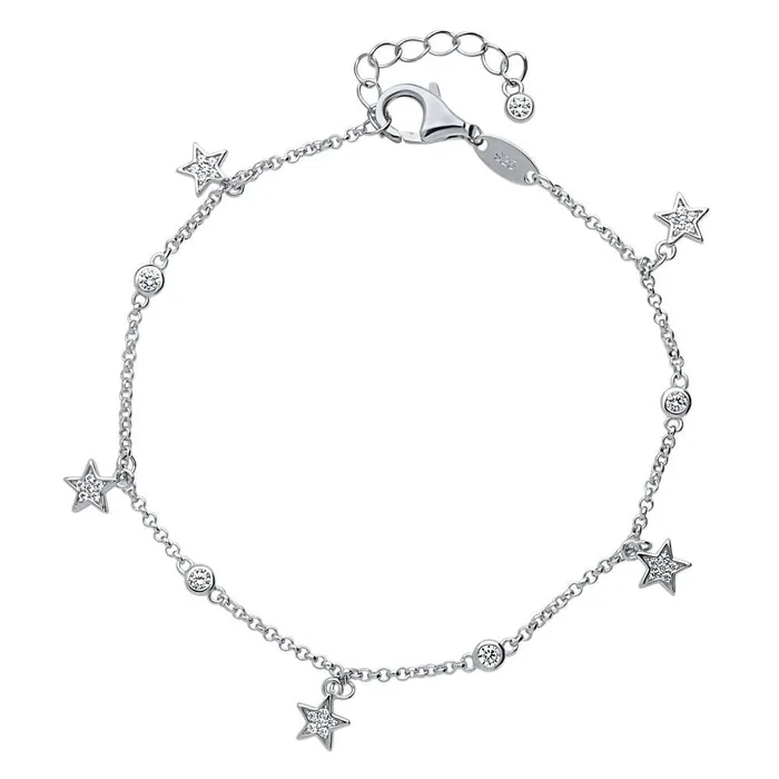 Star CZ Station Bracelet in Sterling Silver BERRICLE Bracelets
