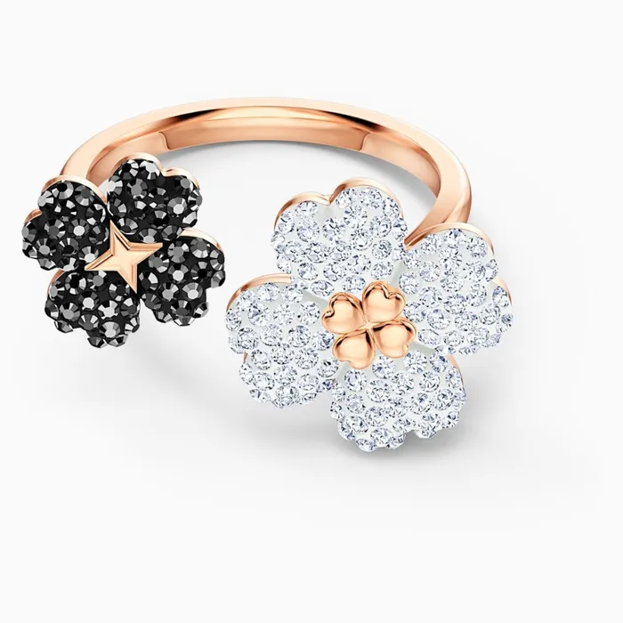 Swarovski Latisha Ring Black RoseGold Tone Swarovski Rings Swarovski Latisha Ring Black RoseGold Tone Swarovski Rings