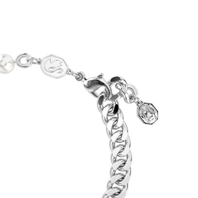 Swarovski Swarovski Dextera Bracelet Pave Crystal Pearl White Rhodium plated Medium Bracelets