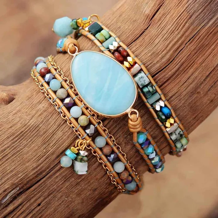 WickedAF Bracelets Natural Stone Beaded Bracelet