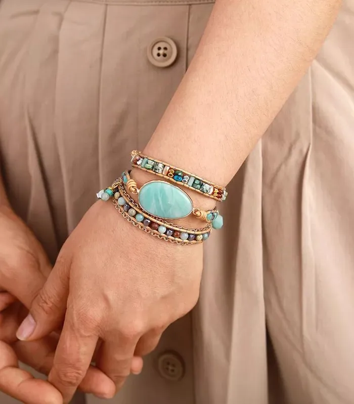 WickedAF Bracelets Natural Stone Beaded Bracelet