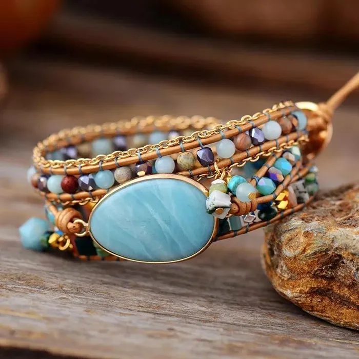 WickedAF Bracelets Natural Stone Beaded Bracelet